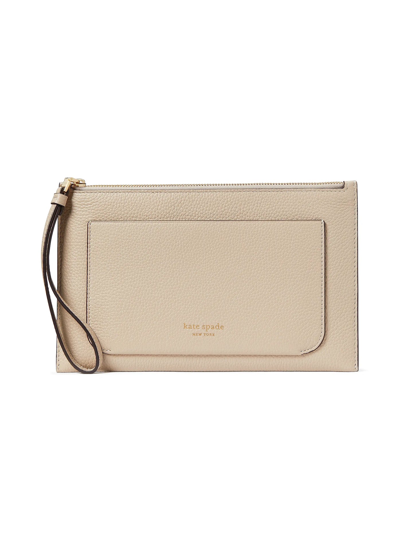 Ava Pebbled Leather Wristlet