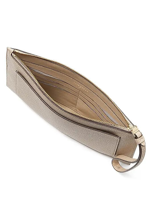 Ava Pebbled Leather Wristlet