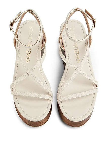 Wovette Woven Leather Wedges