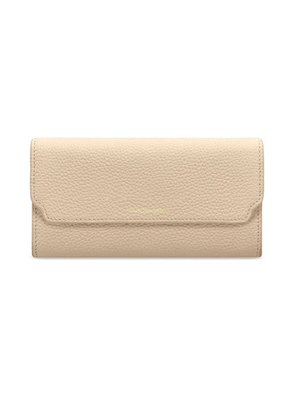 Long Leather Flap Wallet