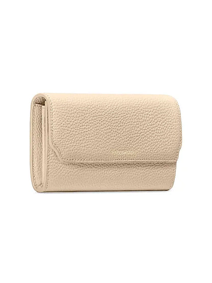 Long Leather Flap Wallet