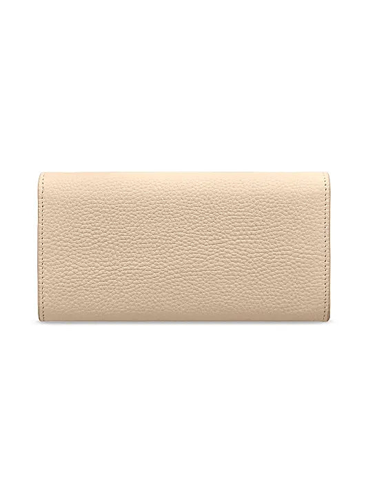 Long Leather Flap Wallet