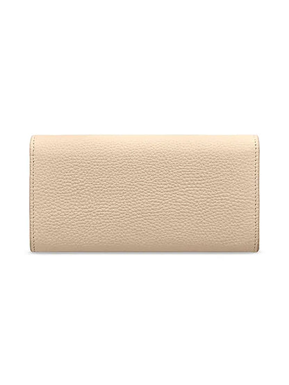 Long Leather Flap Wallet