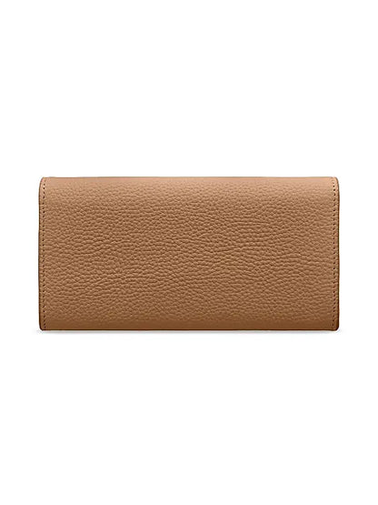 Long Leather Flap Wallet