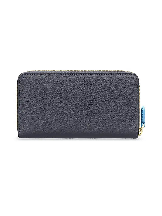 Long Leather Zip Wallet