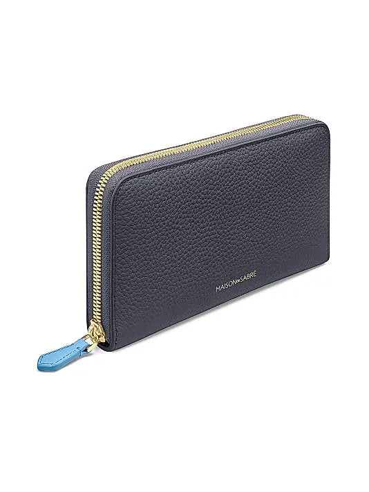 Long Leather Zip Wallet