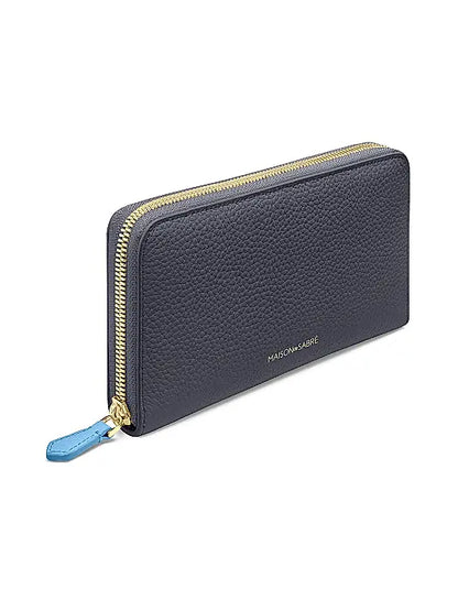 Long Leather Zip Wallet