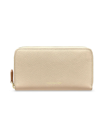 Long Leather Zip Wallet