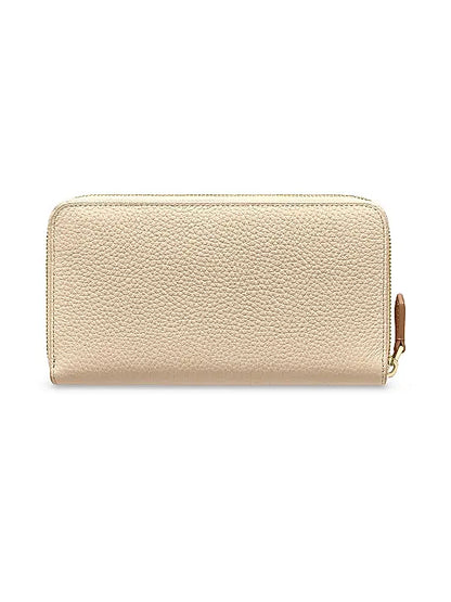 Long Leather Zip Wallet