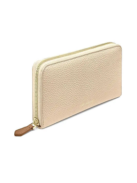 Long Leather Zip Wallet