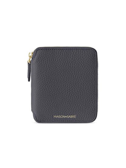 Small Leather Zip Around Wallet