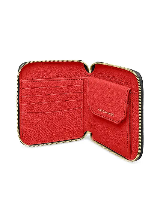 Small Leather Zip Around Wallet