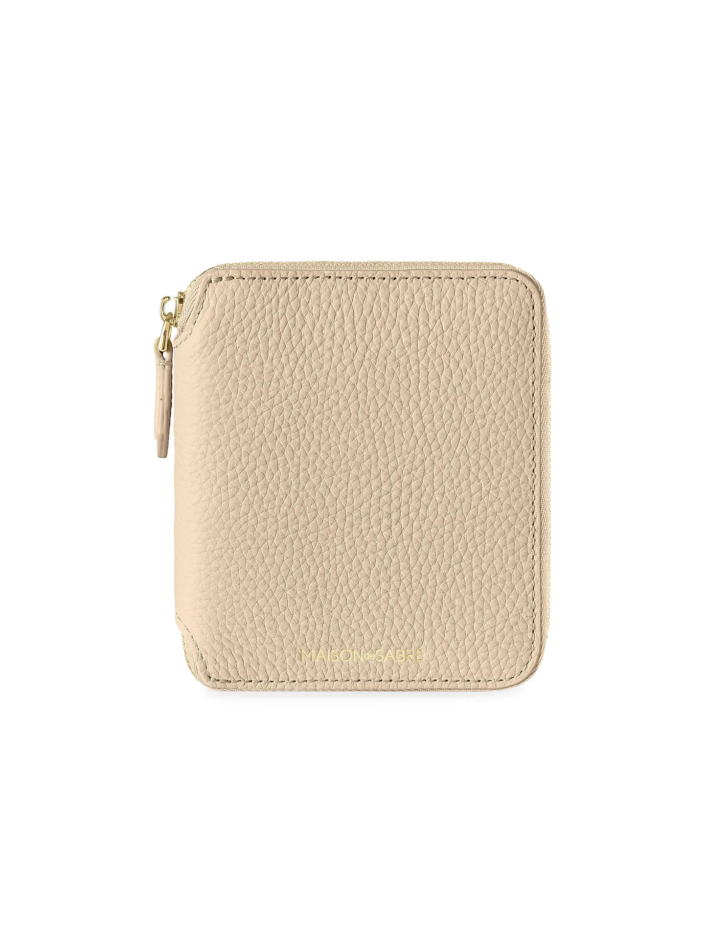 Small Leather Zip Around Wallet