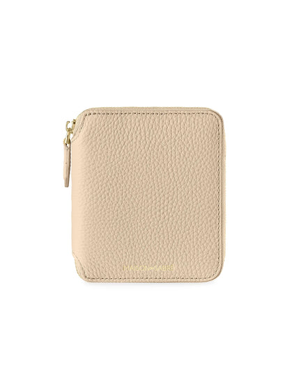 Small Leather Zip Around Wallet