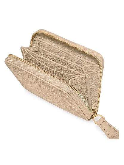 Small Leather Zipped Wallet