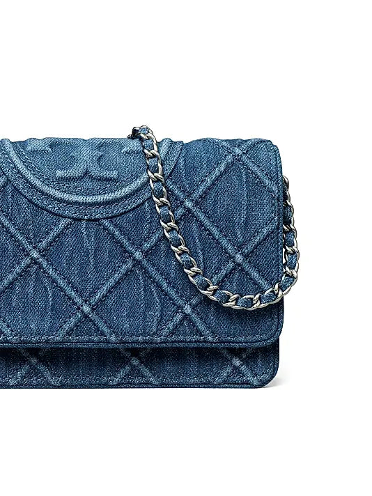 Fleming Denim Chain Wallet