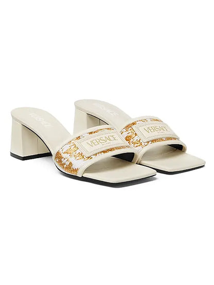 Athena 50MM Raffia Mules