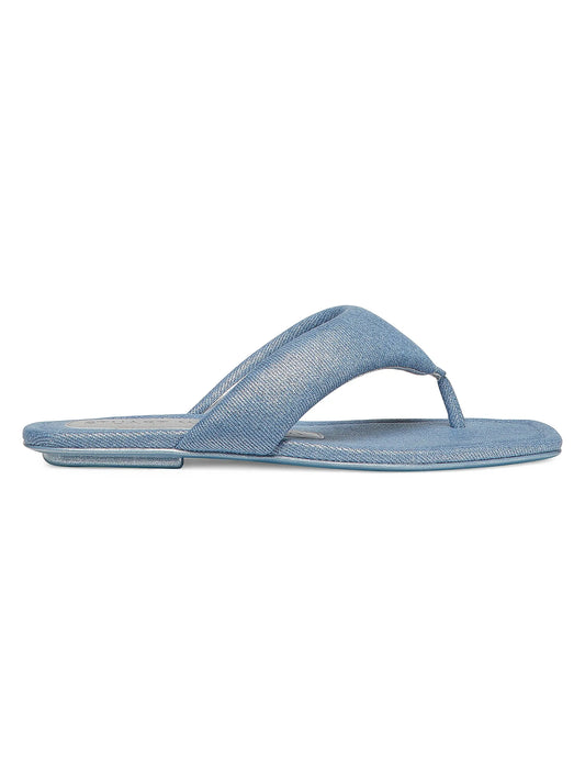 Maui Metallic Denim Flip-Flops