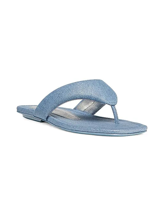 Maui Metallic Denim Flip-Flops