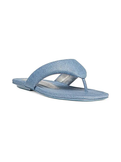 Maui Metallic Denim Flip-Flops