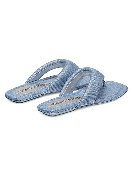 Maui Metallic Denim Flip-Flops