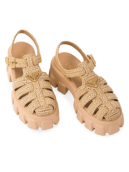 Monolith Crochet Cage Sandals