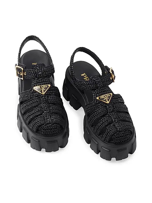 Monolith Crochet Cage Sandals