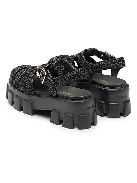 Monolith Crochet Cage Sandals