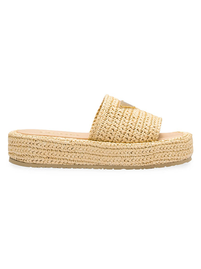 Crochet Flatform Slides