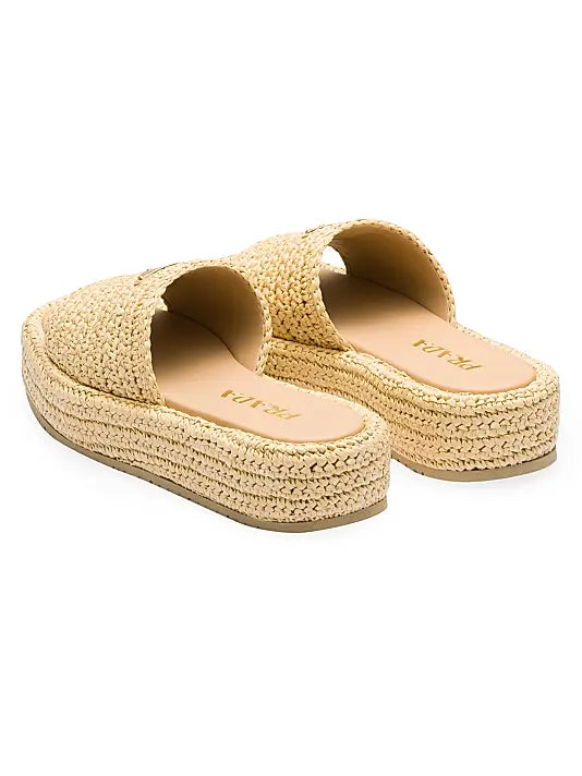 Crochet Flatform Slides