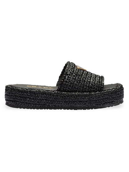 Crochet Flatform Slides