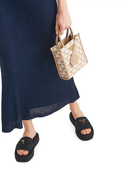Crochet Flatform Slides