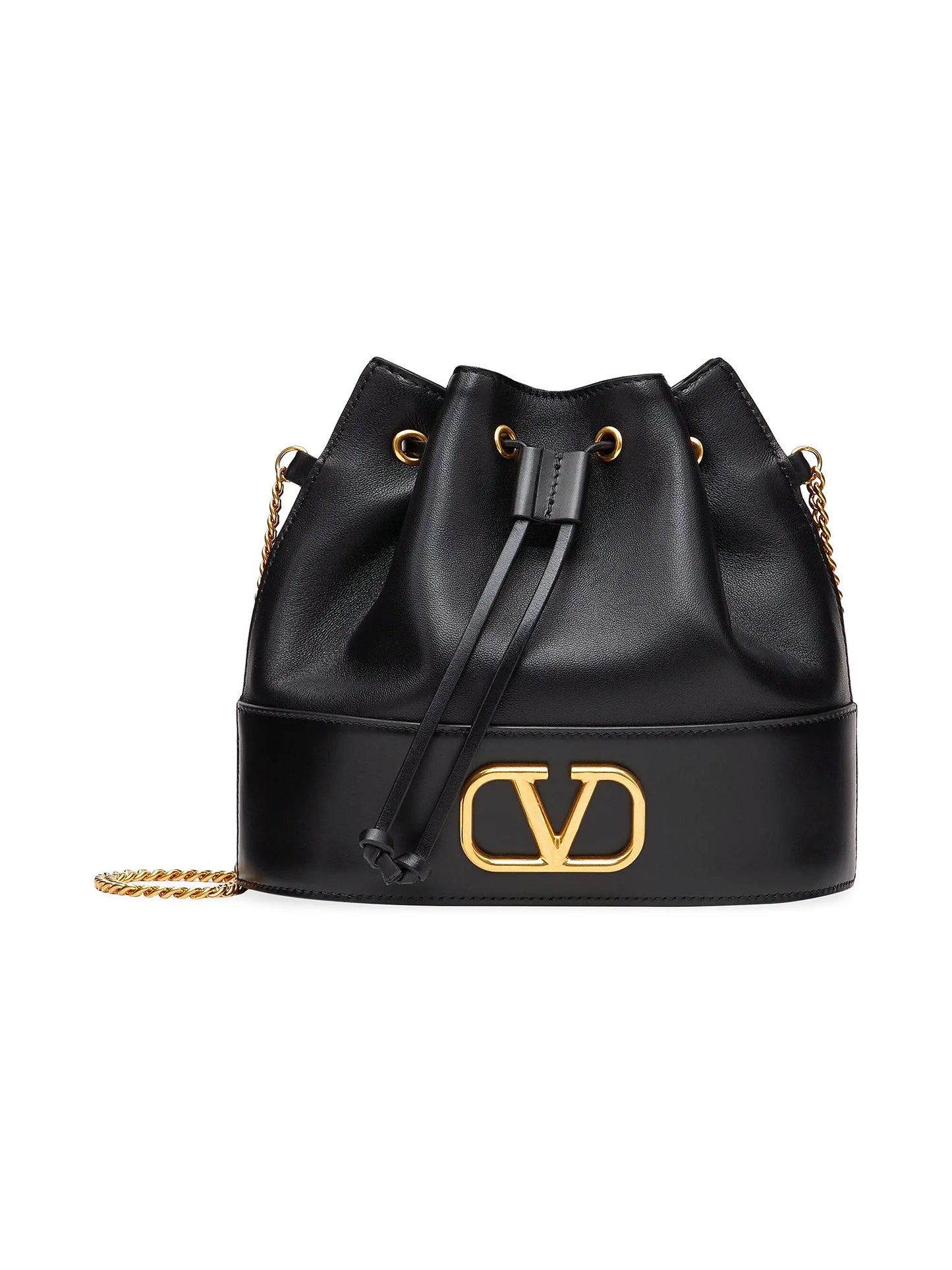 Mini Bucket Bag in Nappa with Vlogo Signature Chain