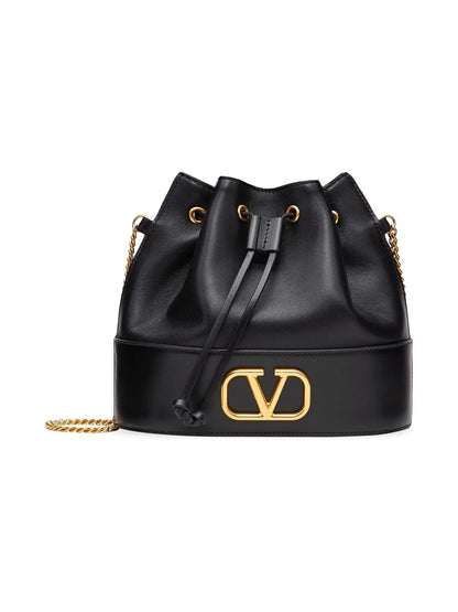Mini Bucket Bag in Nappa with Vlogo Signature Chain