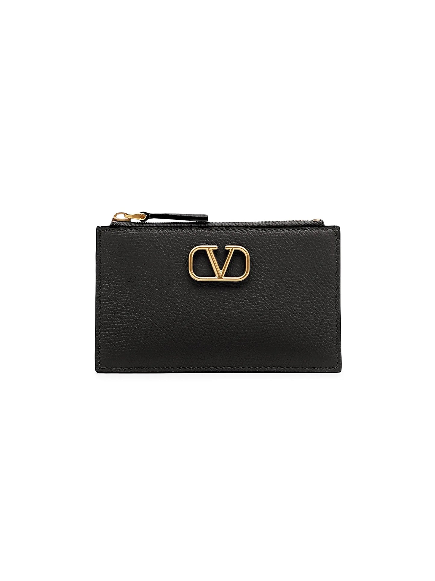 VLogo Signature Grainy Calfskin Cardholder