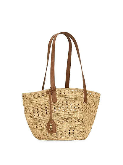 Panier Small Shoulder Bag in Raffia