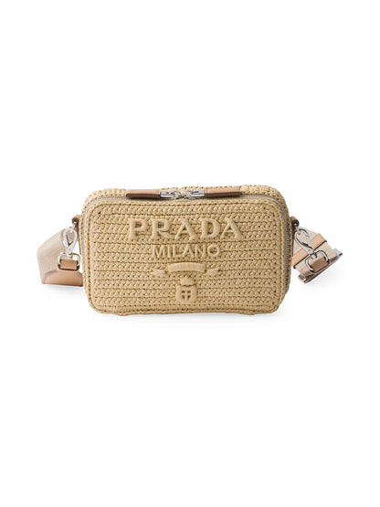Prada Brique Woven Fabric Bag