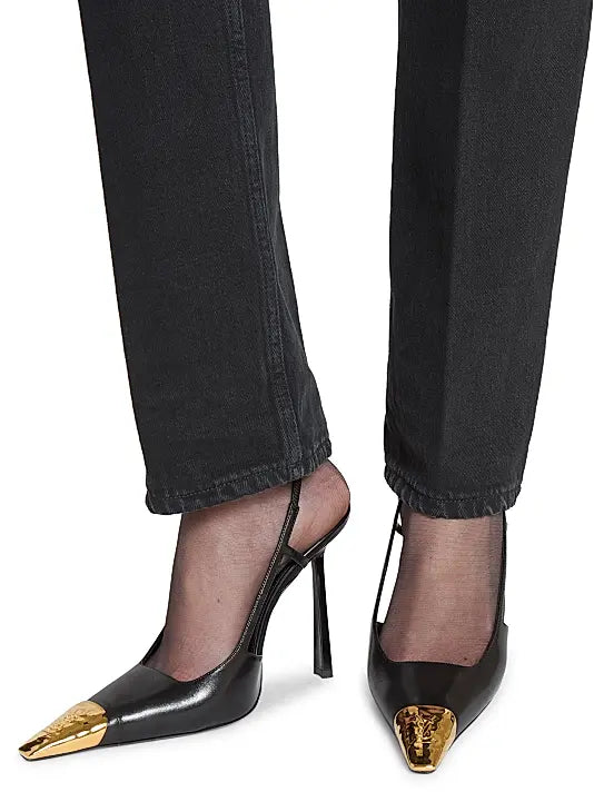 Jeanne Slingback Pumps in Smooth Leather