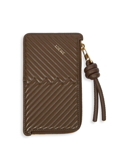 Knot Diamond Leather Coin Card Holder