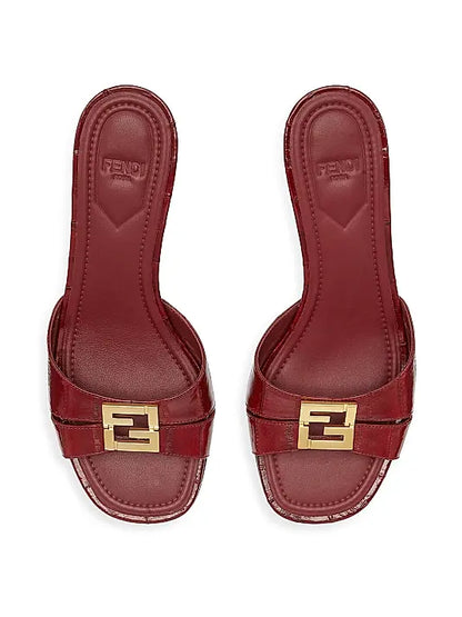 Fold 55MM Eel Skin Mules