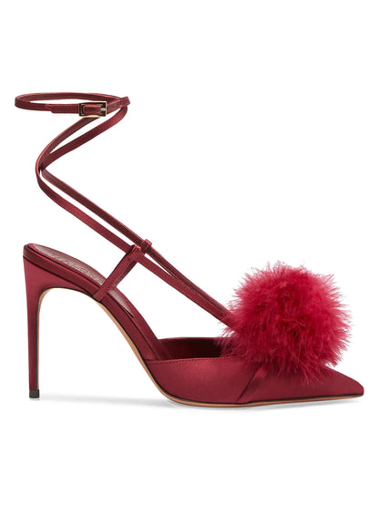 Raffaella 90MM Satin Slingback Pumps