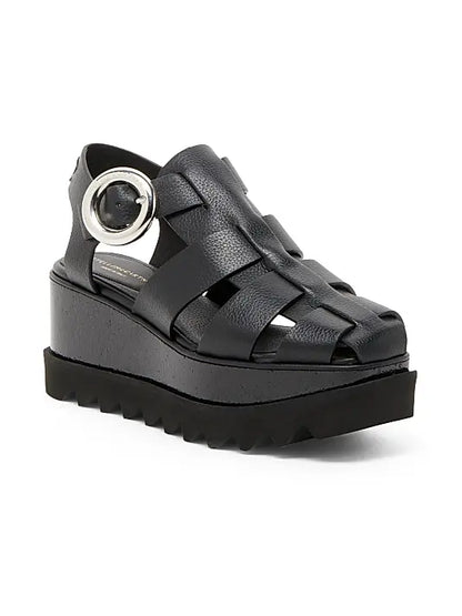 Elyse 70MM Textured Platform Sandals