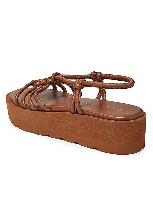 Hebe Leather Platform Sandals