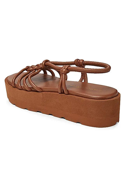 Hebe Leather Platform Sandals