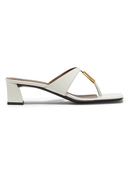Pepita Leather Block-Heel Sandals