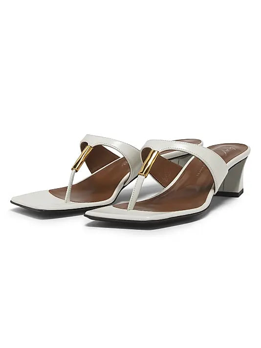 Pepita Leather Block-Heel Sandals