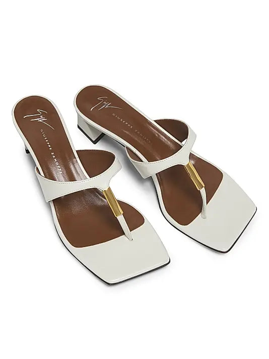 Pepita Leather Block-Heel Sandals