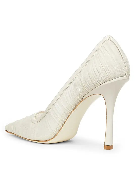 Lotta 100MM Ruched Tulle Pumps