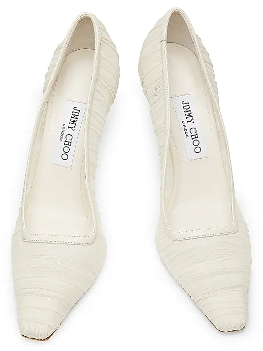 Lotta 100MM Ruched Tulle Pumps