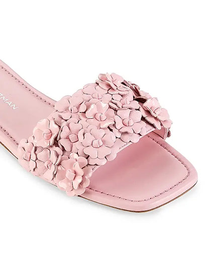 Meadow Floral Lacquered Leather Sandals